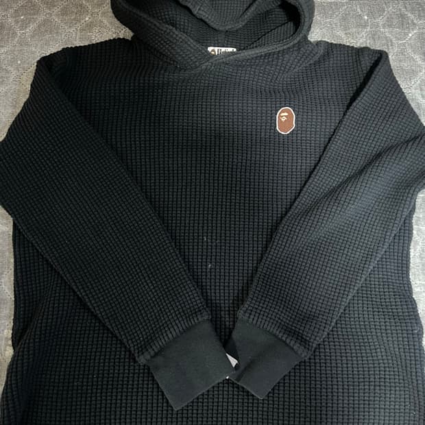 베이프 사루 와플 후드니트