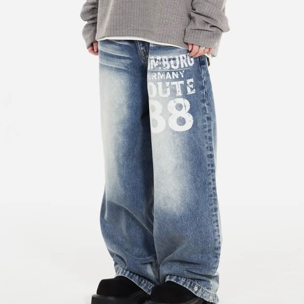 아이돈워너셀 데님팬츠