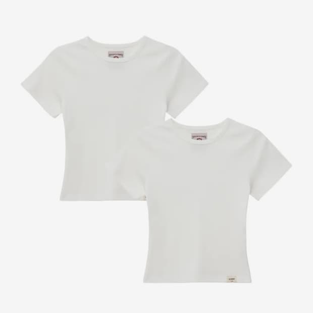 (미개봉새상품) 글로니 베이비티 화이트 2pack 세트
