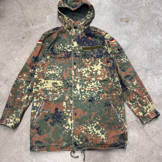 독일군 플렉탄 카모 필드 야상 자켓