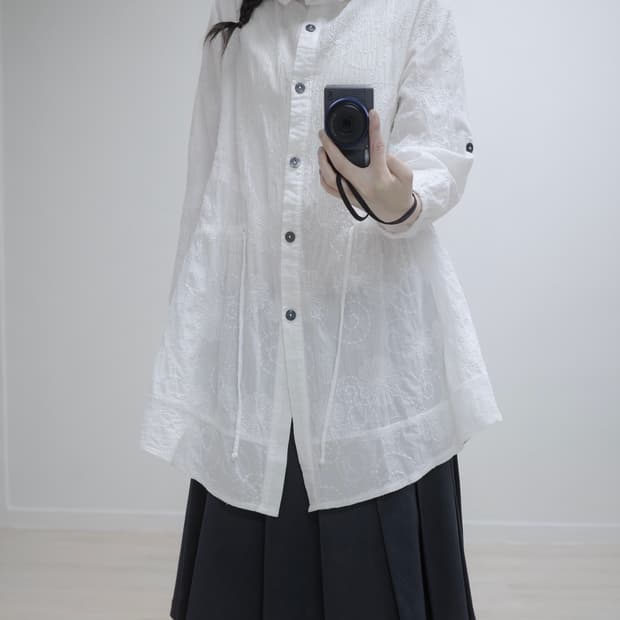 tomomi cotton white one-piece