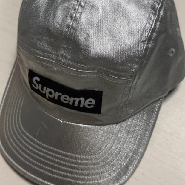 Supreme 실버 캠프캡 