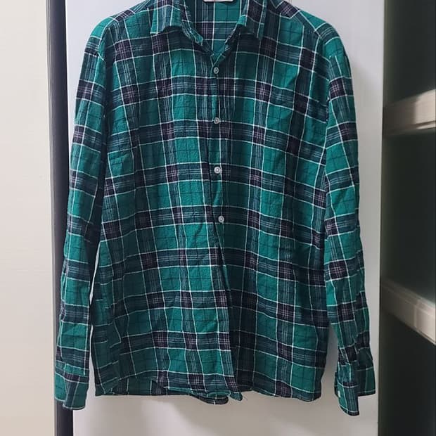 8 seconds 체크 셔츠 M