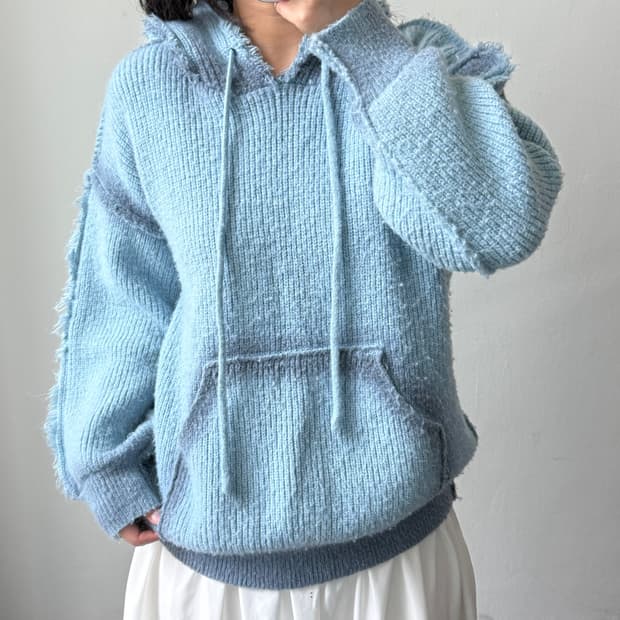 네이키드서프클럽 니트 후디