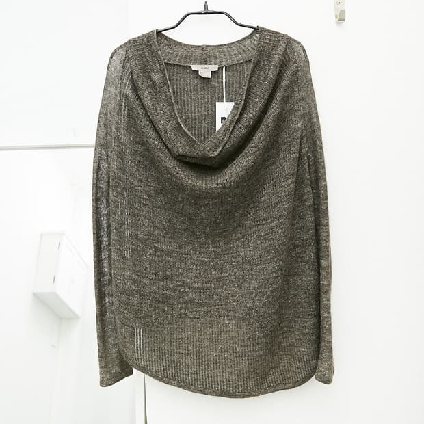 Alpaca Linen Cowl Neck Sweater