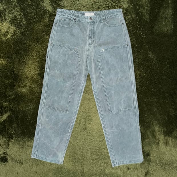 [34] Customellow 커스텀멜로우 워시드 더블니 카펜터 팬츠