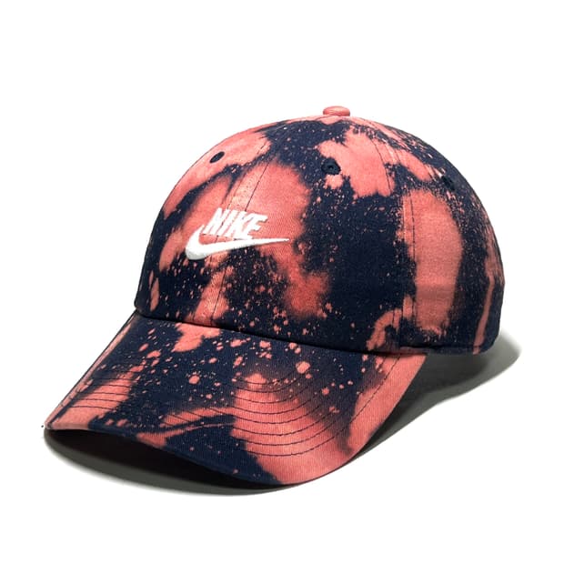 NIKE 나이키 초레어 빈티지 커스텀 타이다이 네이비/핑크 볼캡 모자