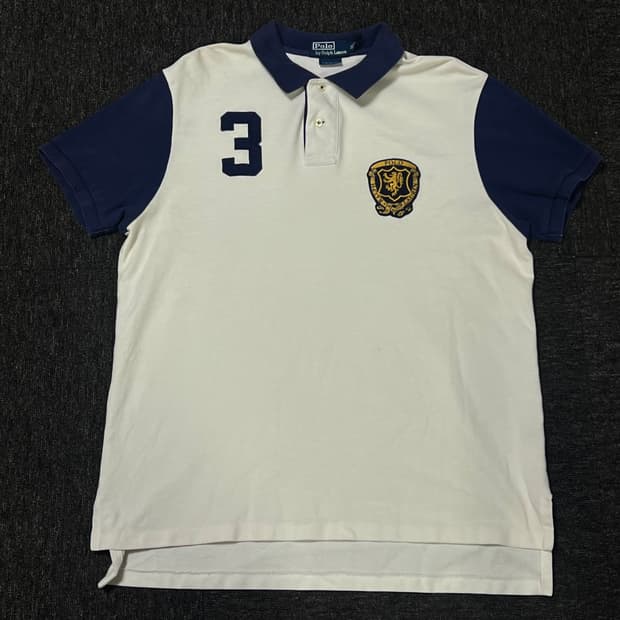 폴로 랄프 로램 크레스트패치 카라티