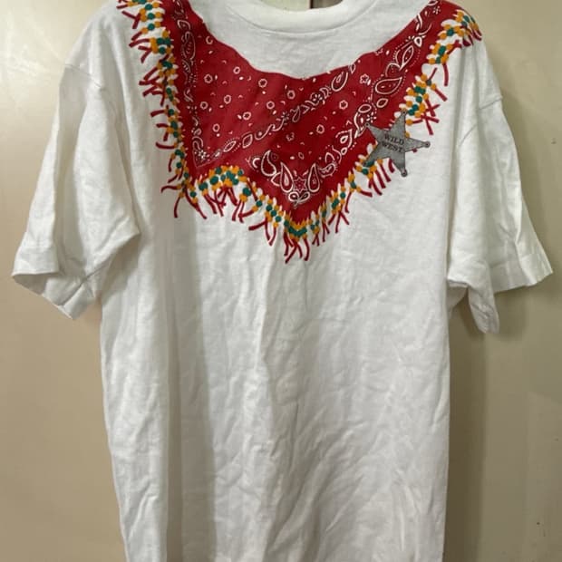 Fruit of the Loom 반다나 스카프 프린트 반팔티