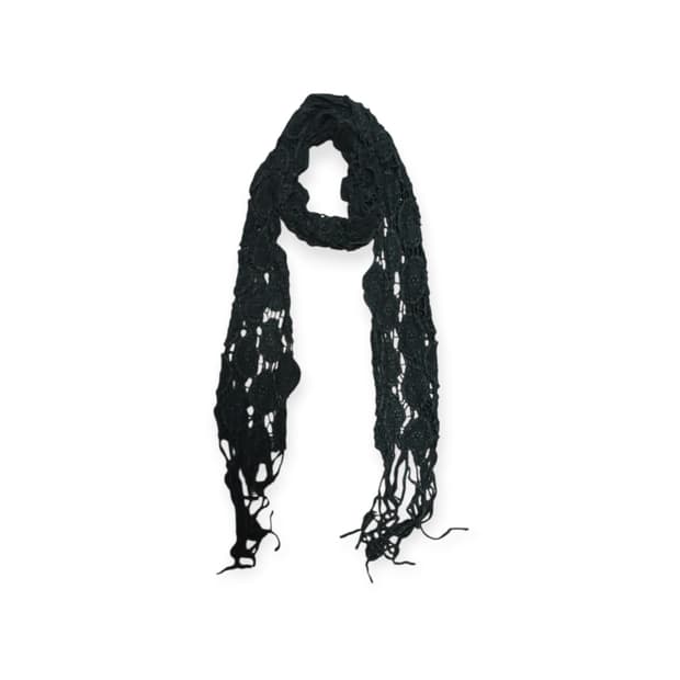 뜨개 블랙스카프 