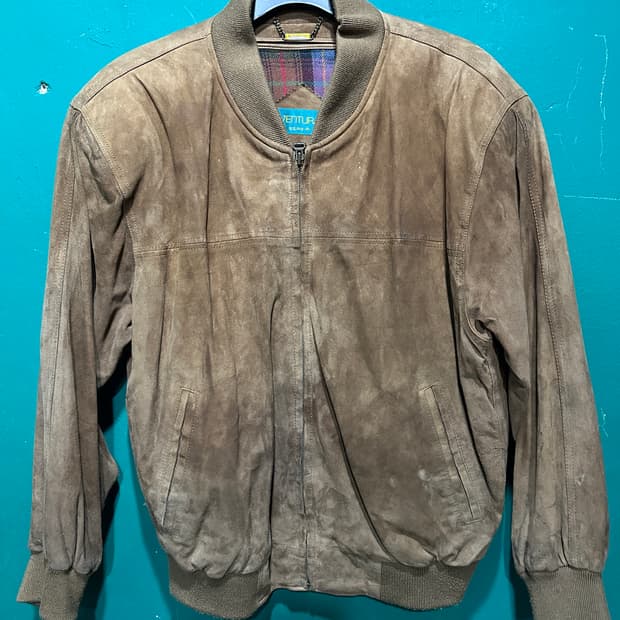 빈티지 산양가죽 스웨이드 블루종 105