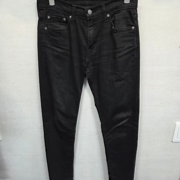 리바이스 511 블랙 데님팬츠 28