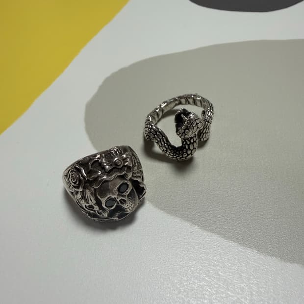 실버 925 반지 2개