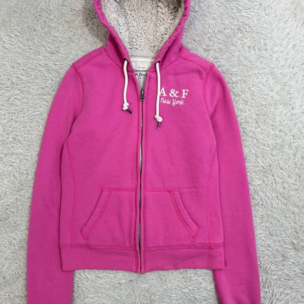 아베크롬비 양털 후드 집업/#3022