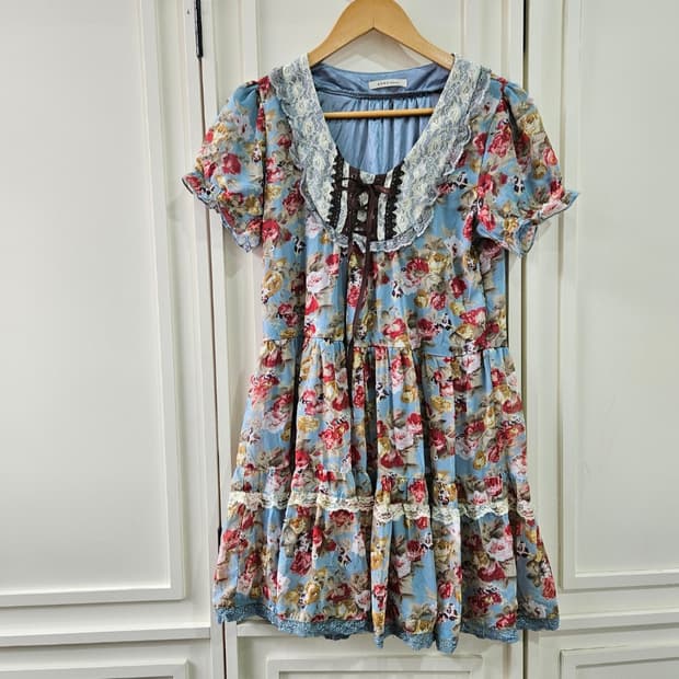 엑시즈팜(axes femme) 빈티지 플라워 레이스 원피스