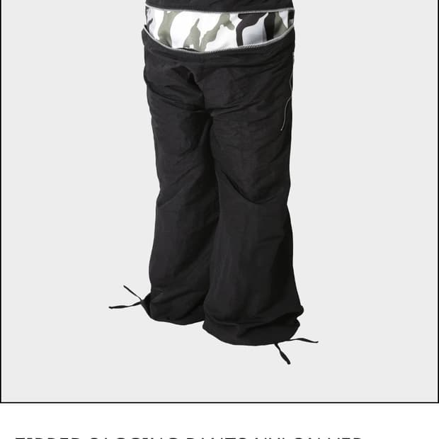 로어링라드 지퍼새깅팬츠 나일론
