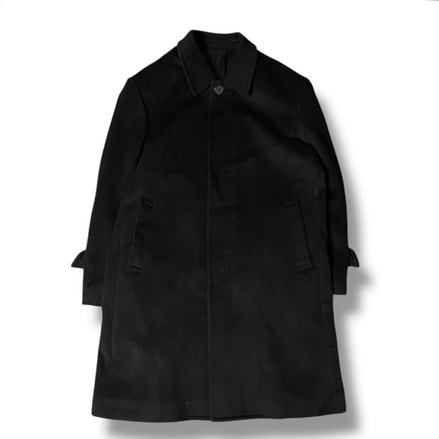 LIFE 블랙 혼방 싱글 코트