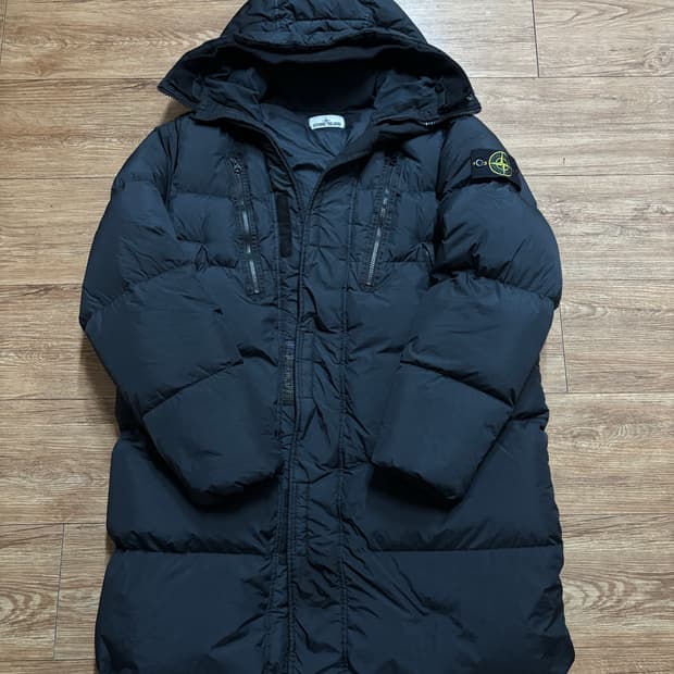 스톤아일랜드 크링클랩스 21fw 패딩 블랙 L