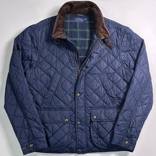 폴로 랄프로렌 네이비 4포켓 퀼팅 자켓