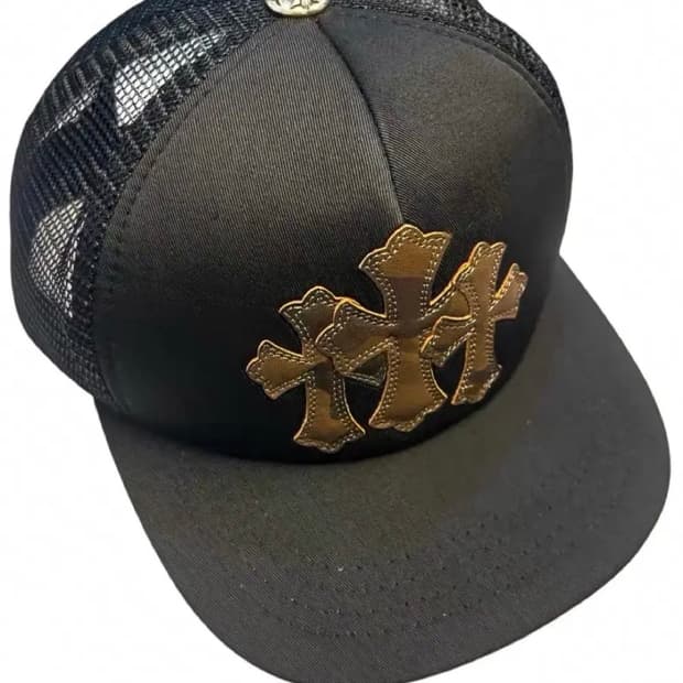 크롬하츠 카모플라주 세메테리 트리플 크로스 트러커캡