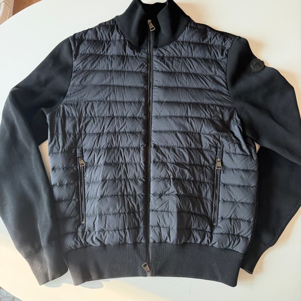 몽클레어 패딩 울 가디건 M