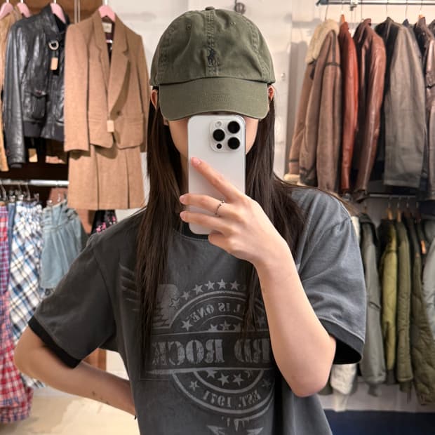 PRL 폴로 랄프로렌 카키 볼캡