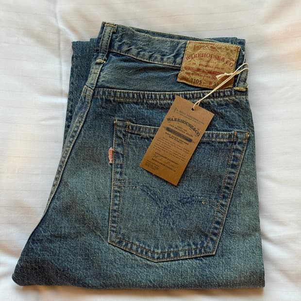 웨어하우스 1105 2nd hand light indigo