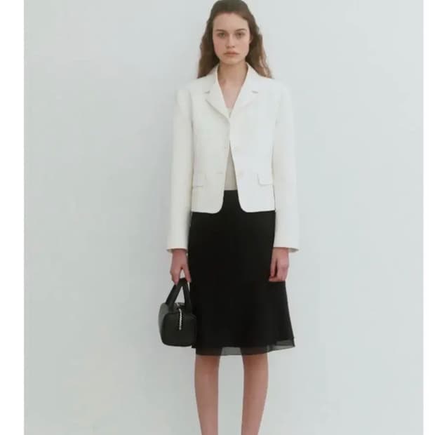 lo61 엘오61 Faye Cotton Jacket 화이트
