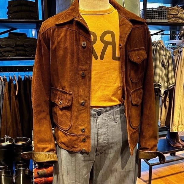 RRL 더블알엘 로고 저지 티셔츠 옐로우 XL 신품