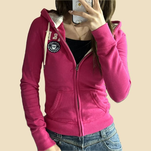 아베크롬비 딱붙 후드집업