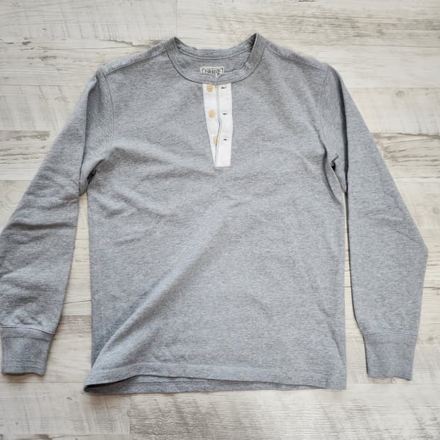 BRONSON 브론슨 헨리넥 롱슬리브 티셔츠 팜. XL(100)사이즈