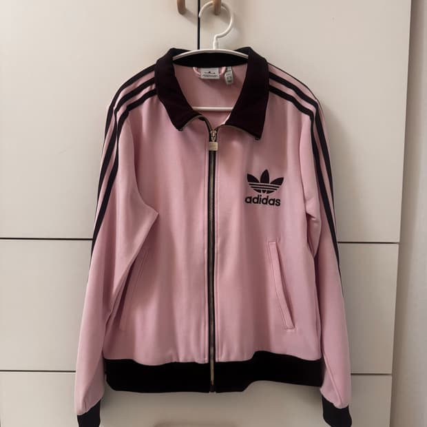 아디다스 핑크 트랙탑 & 바지 세트