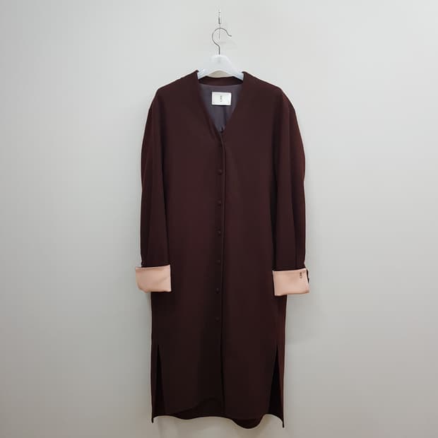 앤유 and you 울 캐시미어 롱 가디건 코트  F사이즈