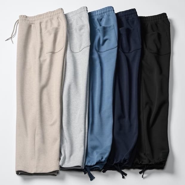 유니클로 스웨트와이드팬츠 