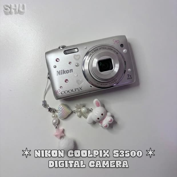 니콘 쿨픽스 S3500 빈티지 디카 실버 