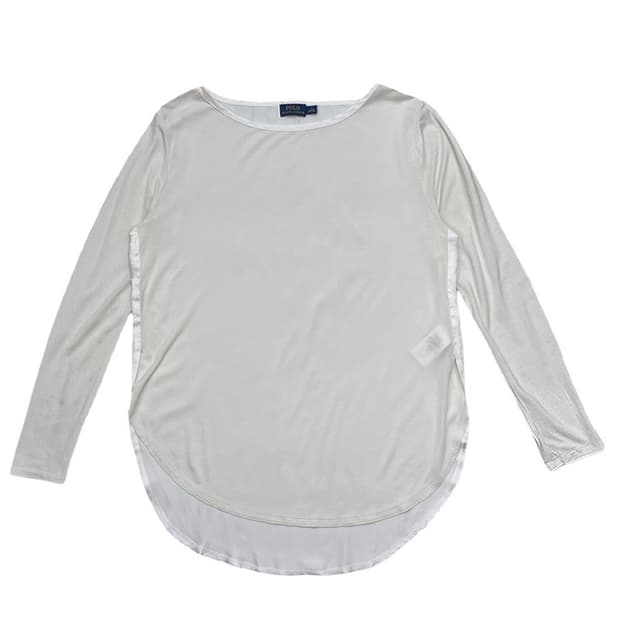 POLO BY RALPH LAUREN 언발란스 롱슬리브 크림 M