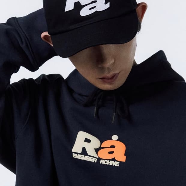 [OS]코드쿤스트 X 그램아운스파운드 RA폰트 5패널 캡 블랙
