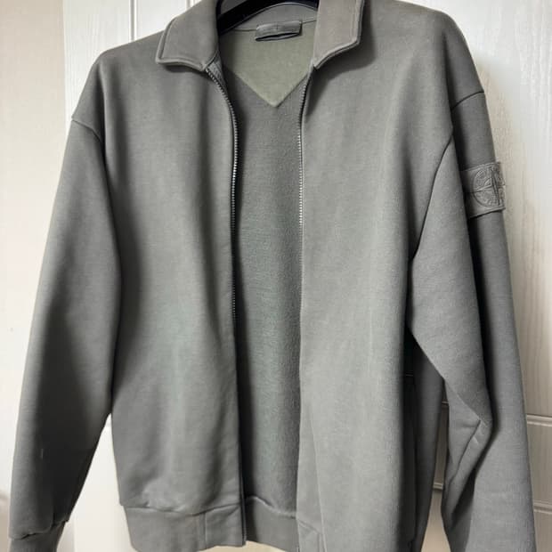 [L] 스톤아일랜드 고스트피스 코튼 저지 집업 자켓