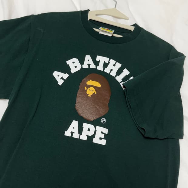 베이프 반팔 녹색 M