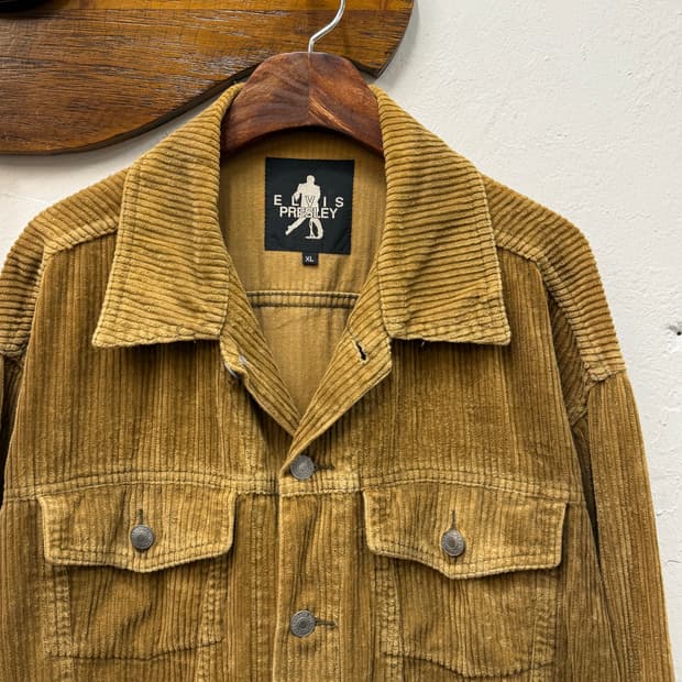 XL) Elvis Presley Corduroy Trucker Jacke