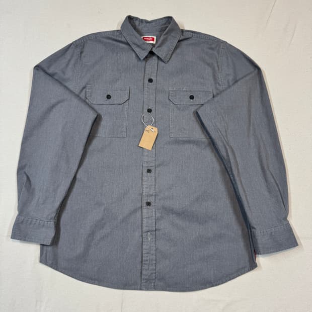 L) Wrangler 랭글러 투포켓 워크웨어 코튼 셔츠 W42
