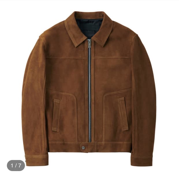 느와르라르메스 스웨이드 자켓 카멜 46