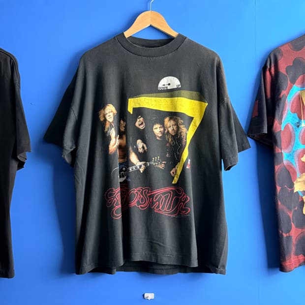 (XXL) 90s 에어로스미스 북미 투어 빈티지 밴드 티셔츠