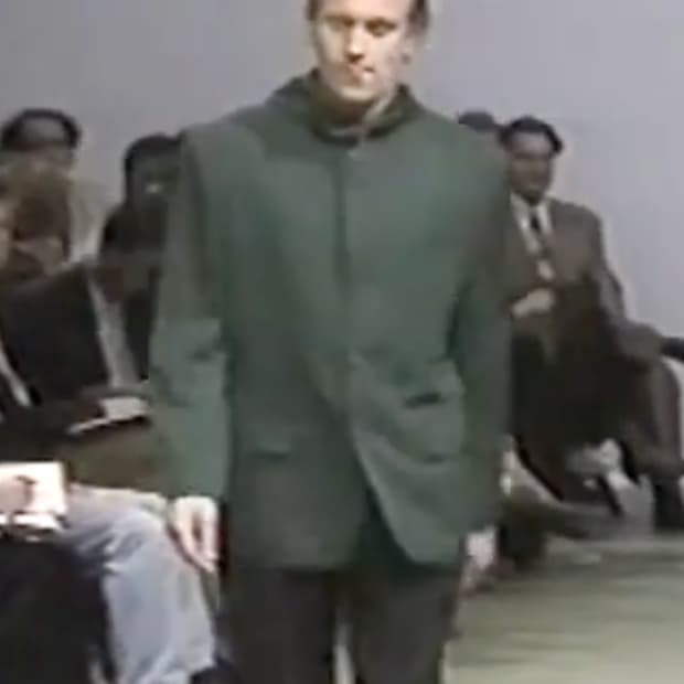 꼼데가르송 옴므플러스 1991SS 울 후디드 테일러드 재킷