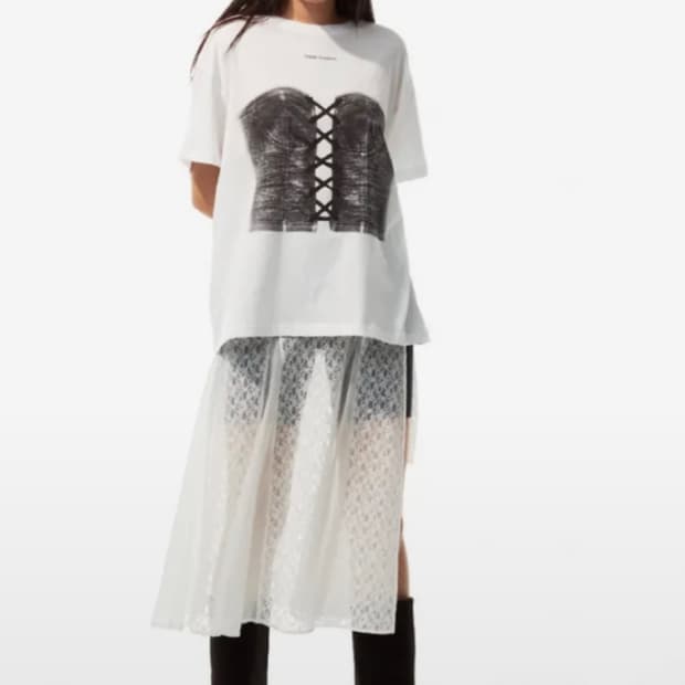 쓰리투에이티 레이스 레이어드 스커트