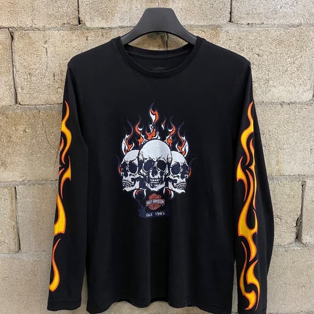 할리데이비슨 플레임 롱슬리브