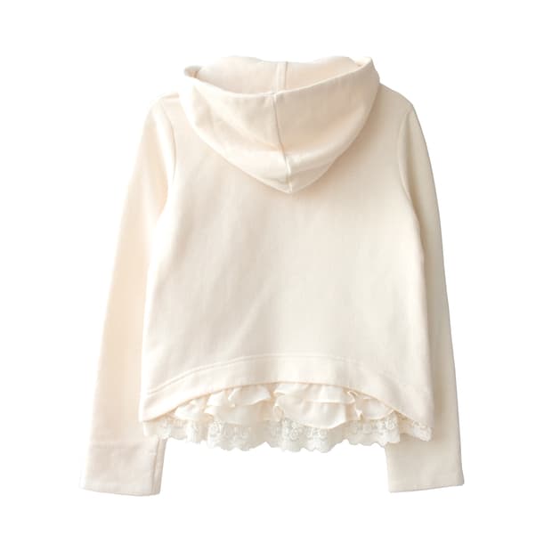 Japanese Designer 바닐라 프릴 후드-자켓☆