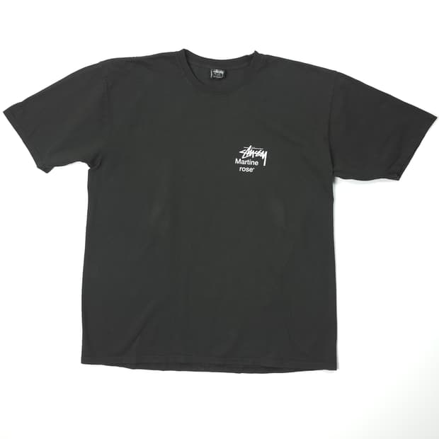 스투시 마틴로즈 프린팅 피그먼트 코튼 티셔츠 블랙 (XL)