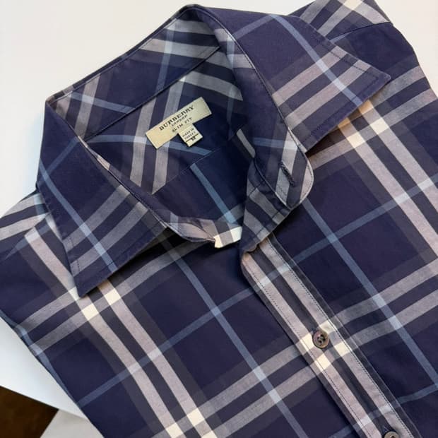 버버리 런던 노바 체크 반팔 셔츠