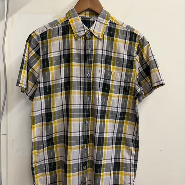 N125. 갭 Gap 체크 반팔셔츠